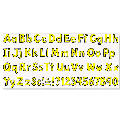 TREND Ready Letters Playful Combo Set, Yellow, 4"h, 216/Set (T79743)