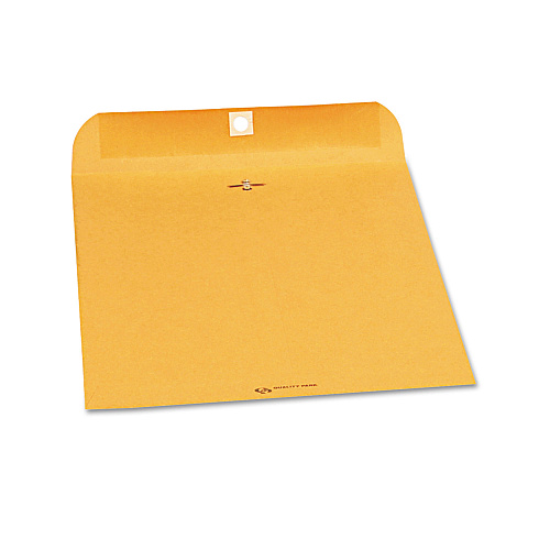 Quality Park Clasp Envelope, 28 lb Bond Weight Kraft, #97, Square Flap, Clasp/Gummed Closure, 10 x 13, Brown Kraft, 250/Carton (37597)