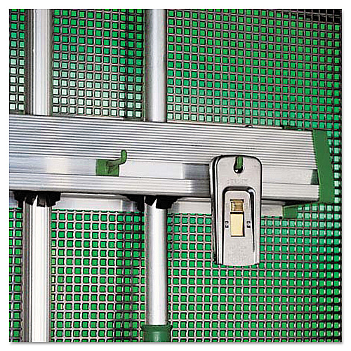 Unger Hold Up Aluminum Tool Rack, 36w x 3.5d x 3.5h, Aluminum/Green (HU900)