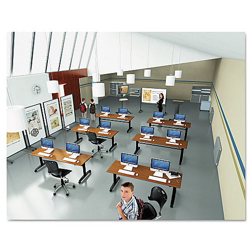 MooreCo Lumina Table Top, Rectangular, 72w x 24d, Cherry (90068)