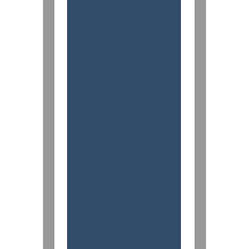 Aston & Arden Pinstriped Beach Towel 35x70 Navy/grey - Case Of 8 (BT-PINSTR-25BGY-CS)