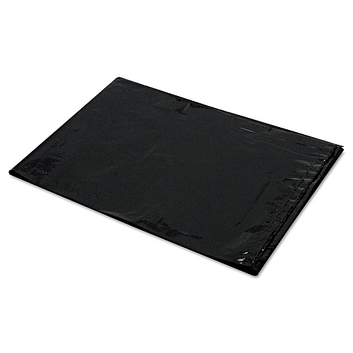 Trinity Plastics Low-Density Can Liners, 60 gal, 1.6 mil, 22" x 58", Black, Flat Pack, 100/Carton (ML3858X)