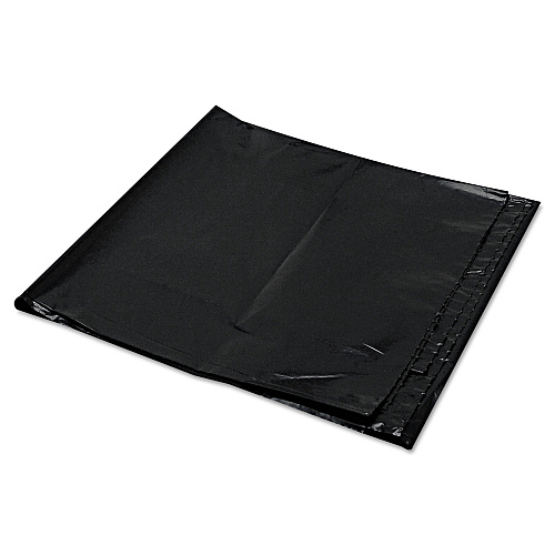 Trinity Plastics Low-Density Can Liners, 56 gal, 1.6 mil, 43" x 47", Black, Flat Pack, 100/Carton (ML4347X)