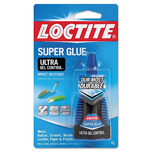 Loctite Ultra Gel Control Super Glue, 0.14 oz, Dries Clear (1363589)