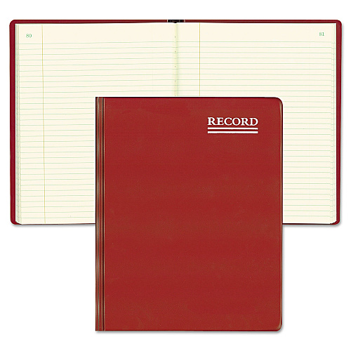Rediform National Brand Red Vinyl Series Journal, 1-Subject, Medium/College Rule, Red Cover, (300) 10 x 7.75 Sheets (57231)