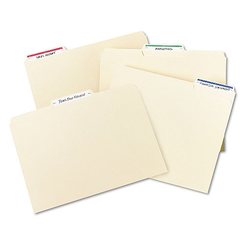 Avery Printable 4" x 6" - Permanent File Folder Labels, 0.69 x 3.44, White, 7/Sheet, 36 Sheets/Pack, (5200) (05200)