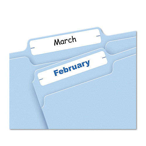 Avery Printable 4" x 6" - Permanent File Folder Labels, 0.69 x 3.44, White, 7/Sheet, 36 Sheets/Pack, (5202) (05202)