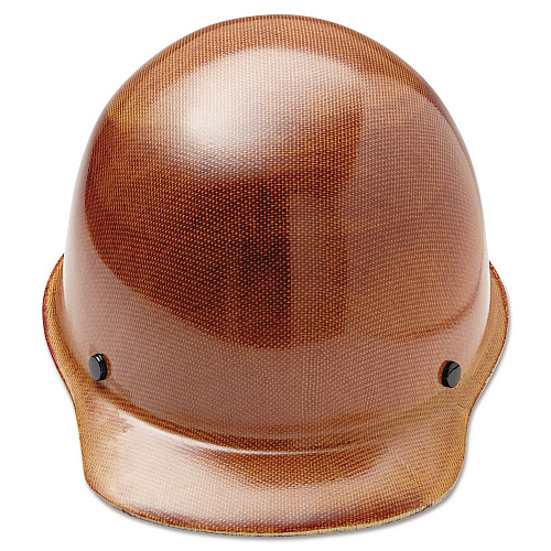 MSA Skullgard Protective Hard Hats, Front Brim, Fas-Trac III Ratchet Suspension, One Size Fits Most (6.5 to 8), Natural Tan (475395)