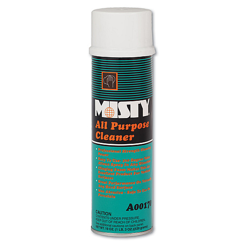 Misty All-Purpose Cleaner, Mint Scent, 19 oz Aerosol Spray, 12/Carton (1001592)