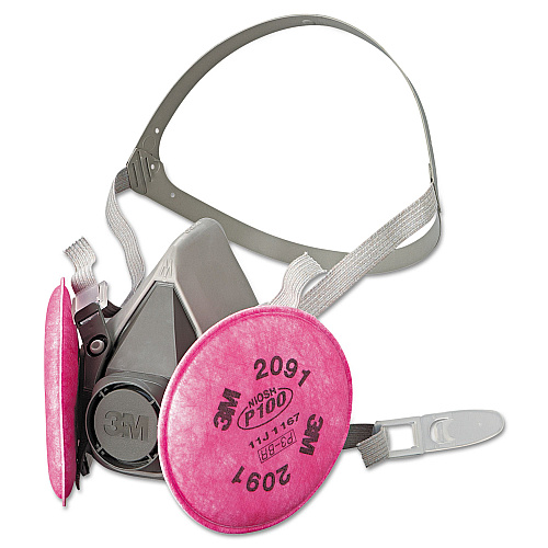 3M Half Facepiece Respirator 6000 Series, Reusable, Medium (6291)