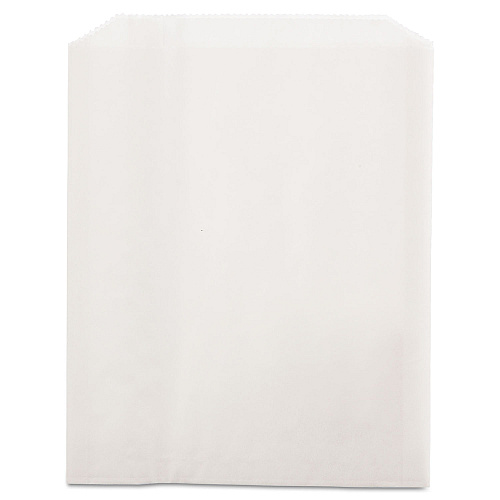 Bagcraft Grease-Resistant Single-Serve Bags, 6" x 0.75" x 7.25", White, 2,000/Carton (450019)