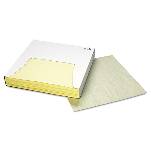 Bagcraft Grease-Resistant Paper Wraps and Liners, 12 x 12, Yellow, 1,000/Box, 5 Boxes/Carton (057412)