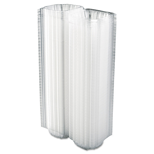 Dart ClearSeal Hinged-Lid Plastic Containers, 5.8 x 6 x 3, Clear, Plastic, 125/Pack, 4 Packs/Carton (C57PST1)