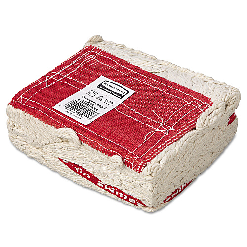 Rubbermaid Swinger Loop Wet Mop Head, Large, Cotton/Synthetic, White, 6/Carton (C153WHI)