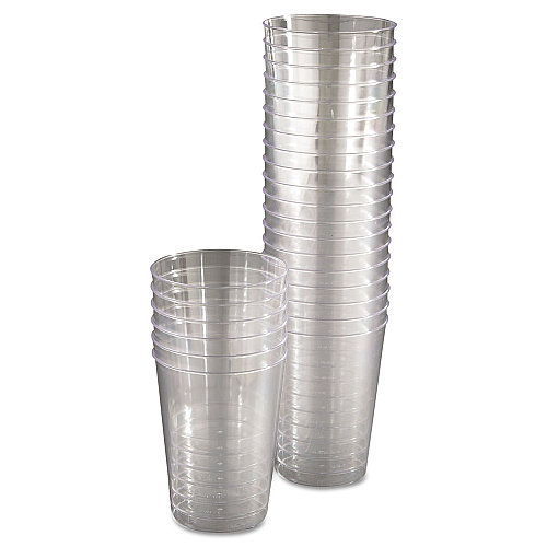 WNA Comet Plastic Tumblers, 10 oz, Clear, 25/Pack, 20 Packs/Carton (T10)