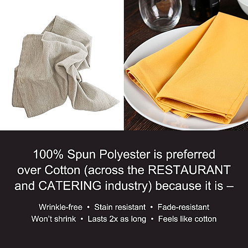 Mariposa Poly Spun Napkin 20x20 Gold - Pack Of 25 (PNP-NAP-GOLD-25)