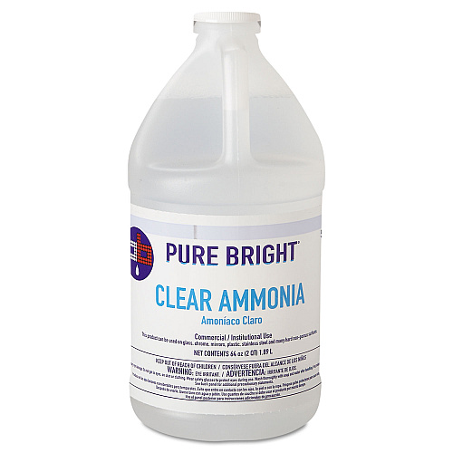 Pure Bright Clear Ammonia, 64 oz Bottle, 8/Carton (19703575033)
