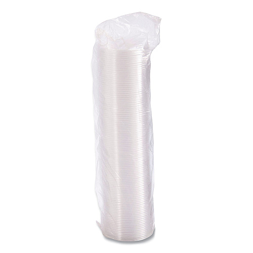 SOLO Non-Vented Cup Lids. Fits 10 oz to 14 oz Foam Cups, 6 oz to 8 oz Food Containers, 6 oz Bowls; Clear, 1,000/Carton (12CLR)