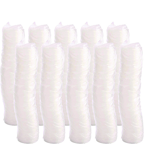 Dart Plastic Lids, Fits 4 oz Cups, Vented, Translucent, 100/Pack, 10 Packs/Carton (4JL)