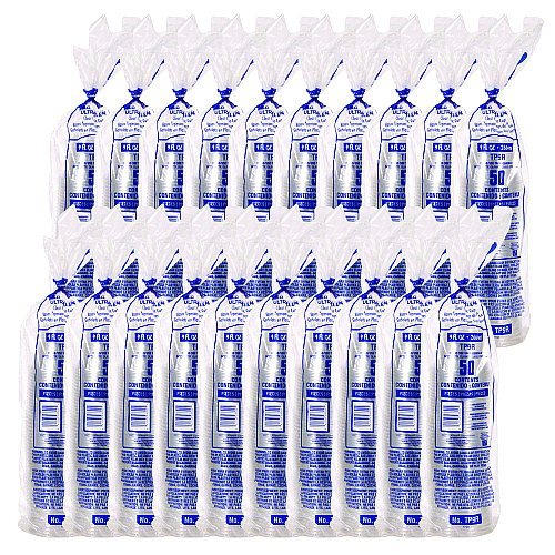 SOLO Ultra Clear PET Cups, 9 oz, Squat, 50/Bag, 20 Bags/Carton (TP9R)