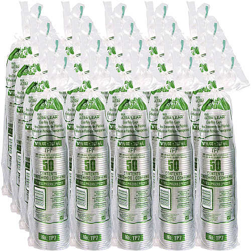 Dart Ultra Clear PETE Cold Cups, 7 oz, Clear, 50/Pack (TP7PK)