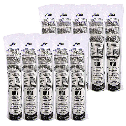 Dart Open-Top Dome Lid, Fits 16 oz to 24 oz Plastic Cups, Clear, 1.9" Dia Hole, 1,000/Carton (DLW626)