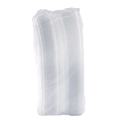 Dart ClearPac SafeSeal Tamper-Resistant/Evident Containers, Flat Lid, 8 oz, 4.9 x 1.4 x 5.5, Clear, Plastic, 100/Bag, 2 Bags/CT (CH8DEF)