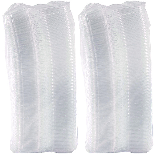 Dart ClearPac SafeSeal Tamper-Resistant/Evident Containers, Flat Lid, 8 oz, 4.9 x 1.4 x 5.5, Clear, Plastic, 100/Bag, 2 Bags/CT (CH8DEF)