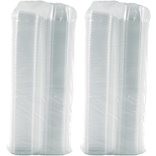 Dart ClearPac SafeSeal Tamper-Resistant/Evident Containers, Domed Lid, 16 oz, 4.9 x 2.9 x 5.5, Clear, Plastic, 100/Bag, 2 Bags/CT (CH16DED)