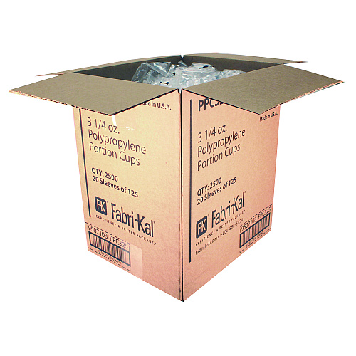 Fabri-Kal Portion Cups, 2 oz, Clear, 2,500/Carton (PPC325)