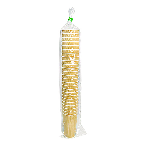 Karat Ripple Hot Cups, 20 oz, Kraft/White, 500/Carton (CKRC520)