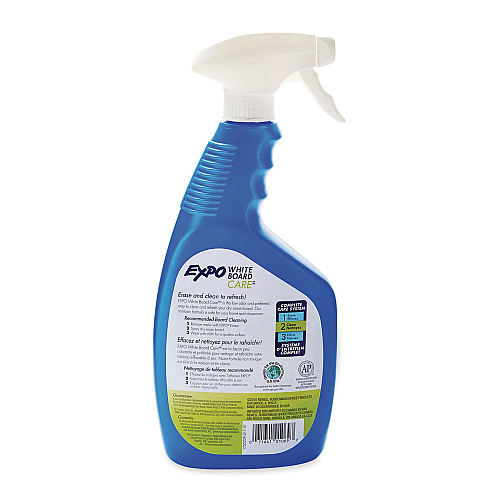 EXPO White Board CARE Dry Erase Surface Cleaner, 22 oz Spray Bottle, 12/Carton (1752229CT)