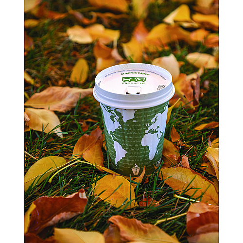 Eco-Products World Art Renewable and Compostable Insulated Hot Cups, PLA, 12 oz, 40/Packs, 15 Packs/Carton (EPBNHC12WD)