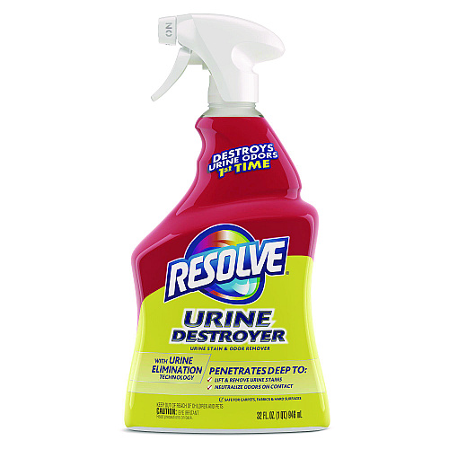 RESOLVE Urine Destroyer, Citrus, 32 oz Spray Bottle, 6/Carton (99487)