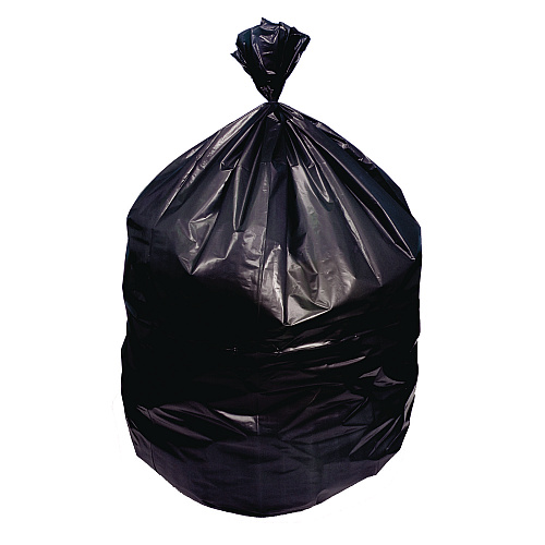 Linear Low Density Can Liners with AccuFit Sizing, 32 gal, 0.9 mil, 33" x 44", Black, 20 Bags/Roll, 5 Rolls/Carton (H6644TKR01)