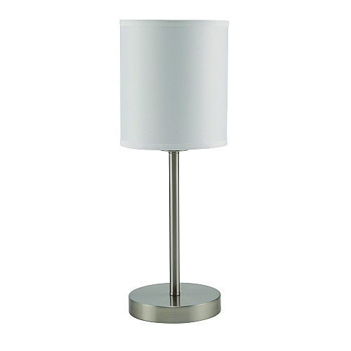 Ledu Slim Line Lamp Set, Table 12.63" High and Floor 61.5" High, Silver (L9135)