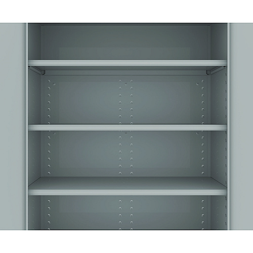 Tennsco Assembled Jumbo Steel Storage Cabinet, 48w x 18d x 78h, Light Gray (J1878SULGY)