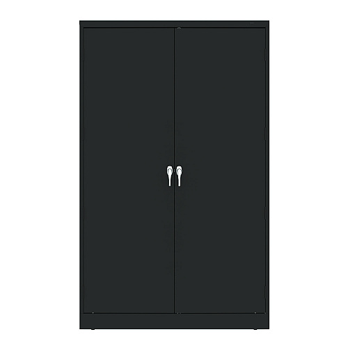 Tennsco Jumbo Combination Steel Storage Cabinet, 48w x 24d x 78h, Black (J2478SUCBK)