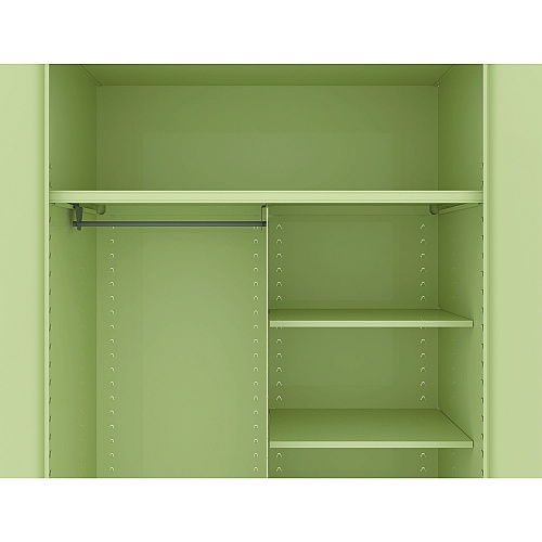 Tennsco Jumbo Combination Steel Storage Cabinet, 48w x 24d x 78h, Putty (J2478SUCPY)