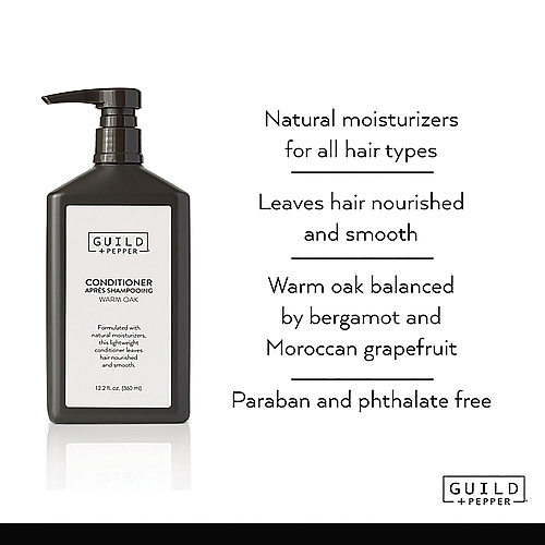 Guild+Pepper Conditioner, Warm Oak Scent, 12.2 oz, 12/Carton (100303)