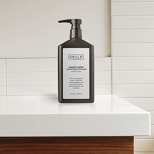 Guild+Pepper Hand Wash, Warm Oak Scent, 12.2 oz, 12/Carton (100306)