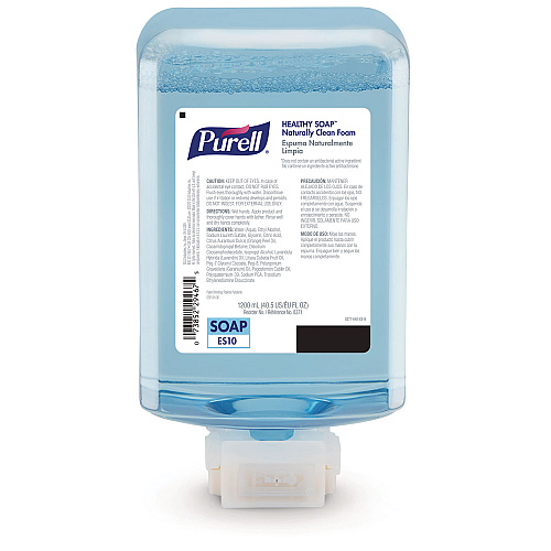 PURELL HEALTHY SOAP with CLEAN RELEASE Technology Refill, For ES10 Dispensers, Mandarin Grapefruit Scent, 1,200 mL, 2/Carton (837102CT)