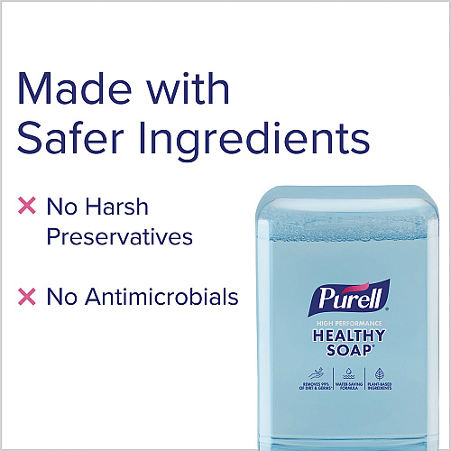 PURELL HEALTHY SOAP with CLEAN RELEASE Technology Refill, For ES10 Dispensers, Mandarin Grapefruit Scent, 1,200 mL, 2/Carton (837102CT)