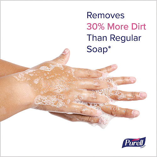 PURELL HEALTHY SOAP with CLEAN RELEASE Technology Refill, For ES10 Dispensers,  Fragrance-Free, 1,200 mL, 2/Carton (838502CT)