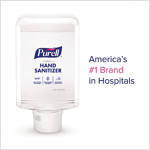 PURELL Advanced Hand Sanitizer Foam, For ES10 Automatic Dispenser, 1,200 mL Refill, Citrus Scent, 2/Carton (835302CT)