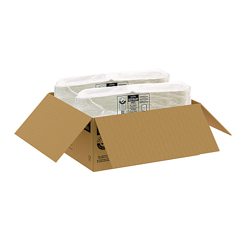 Dart Compostable Fiber Hinged Trays, ProPlanet Seal, 8.03 x 8.38 x 1.93, Ivory, Molded Fiber, 200/Carton (HC8FBR1)