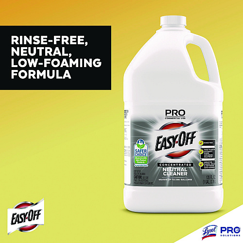 EASY-OFF Concentrated Neutral Cleaner, 1 gal Bottle, 2/Carton (89770CT)