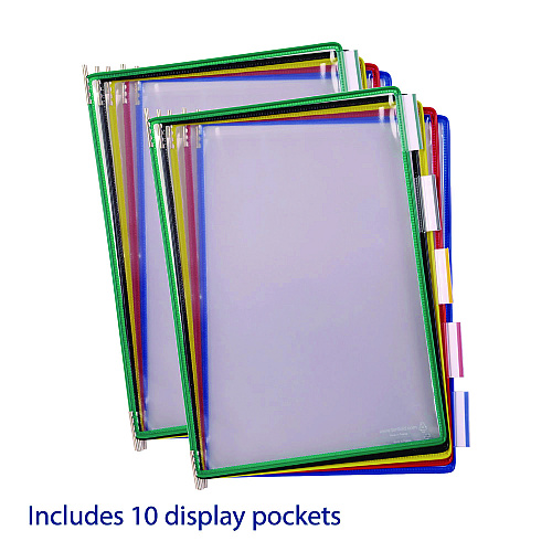 Tarifold Wall Unit Reference Starter Set, 10 Wire-Reinforced Pockets (W291)