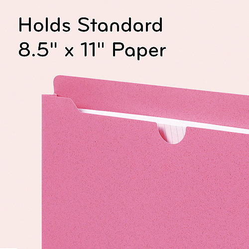 U Brands U-Eco Poly File Jackets, Straight Tab, Letter Size, Assorted, 10/Pack (6595U0112)