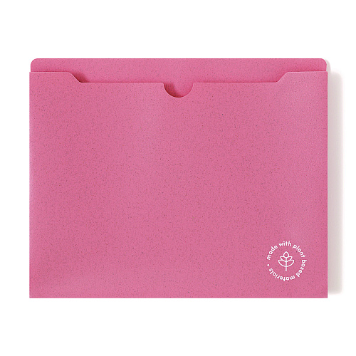 U Brands U-Eco Poly File Jackets, Straight Tab, Letter Size, Assorted, 10/Pack (6595U0112)